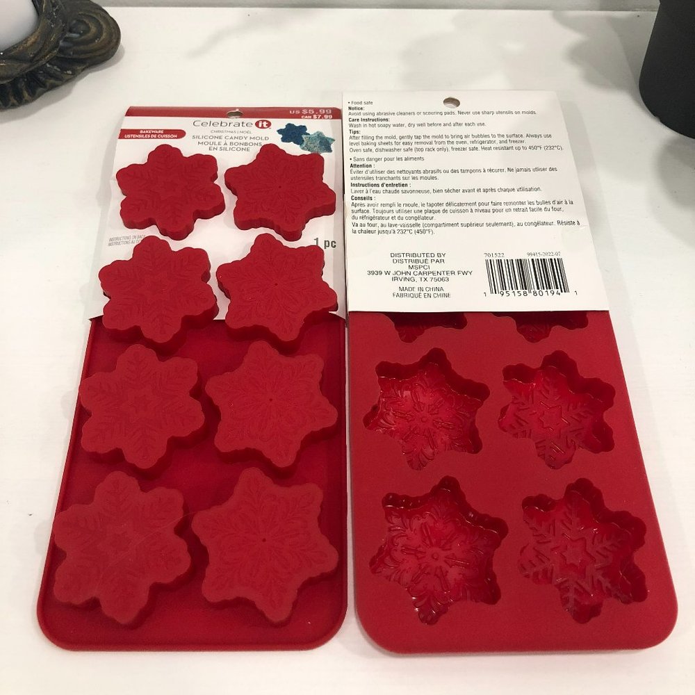 *DEAL IN DESCRIPTION* Silicone Candy Mold: Snowflakes